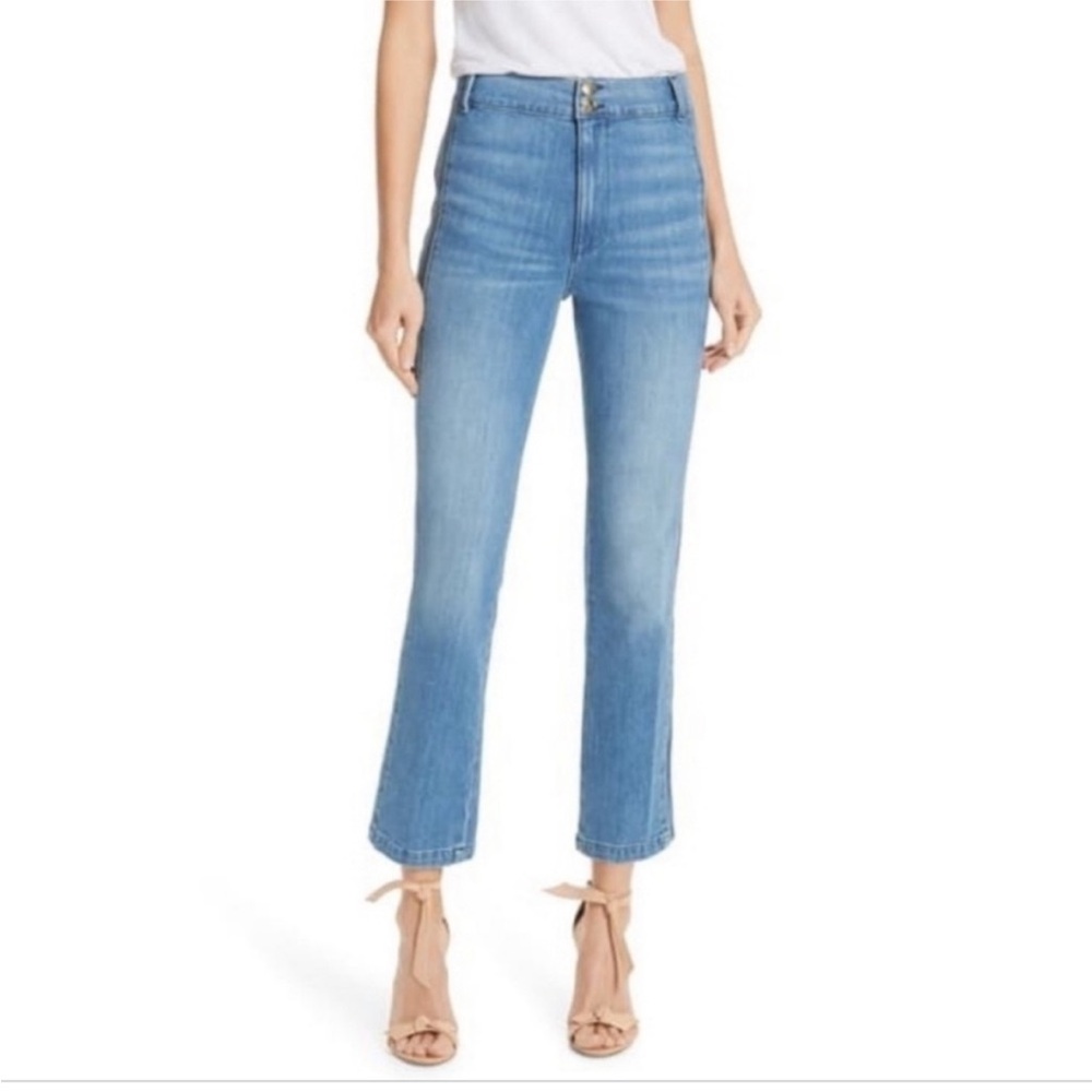 Frame Jeans Parisian Straight Leg Jeans Leon Light Wash Size 24